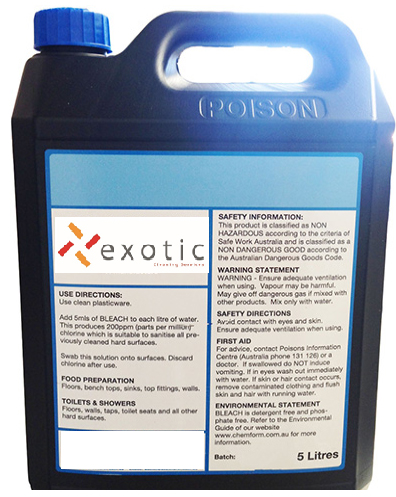 Liquid Chlorine Bleach 4%