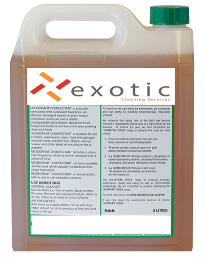 Disinfectant and Deodoriser